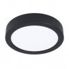 LED stropné svietidlo Eglo Fueva 5, kruh, 16 cm, neutrálna biela (99233) čierne