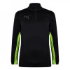 Puma Finesse Performance Quarter Zip Drill Top Mens Black/Yellow L