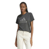 ADIDAS-W WINRS 3.0 TEE-IM2423-black melange/grey three, Čierna M