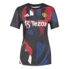 adidas Manchester United Prematch Shirt 2024 2025 Womens Black/Red 16 (XL)
