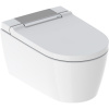 GEBERIT AquaClean Sela závesný elektronický bidet s keramikou, TurboFlush, 375 x 565 mm, biela/kryt lesklý chróm, s povrchom KeraTect, 146.220.21.1