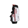 JuCad a TiCad Golfový bag JuCad 2 in1 Waterproof (vodeodolný) bag so 14 cestným oraganizérom, black/white/red - čierno, bielo, červený