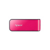 Apacer USB flash disk, USB 2.0, 64GB, AH334, ružový, AP64GAH334P-1, USB A, s výsuvným konektorom