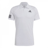 adidas Club 3 Stripe pánske polo tričko White/Black XL