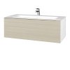 Dreja Umývadlová skrinka VARIANTE SZZ 100 pre úmyvadlo Finon - N01 Biela lesk / D04 Dub
