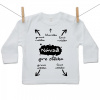 Boodyy Tričko s dlhým rukávom Návod pre otecka 68 (3-6 mesiacov)
