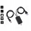 VÝKONNÝ ANTÉNNY ZOSILŇOVAČ 25 dB PRE RÁDIO TV ZÁSTRČKA TYP F USB NAPÁJANIE