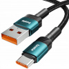 Kábel Boste USB - USB typ C 1 m zelený