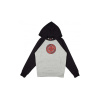 INDEPENDENT mikina - Youth Target Raglan Hood Black/Heather Grey (BLACK-HEATHER GREY) veľkosť: 12-14