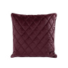 Zamatová obliečka na vankúš - Velvet 27, bordová s okrajom 45 x 45 cm, ZA-387709