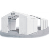 Skladovací stan (oceľ + pvc) 5x30x3m (PEVNÝ ÚLOŽNÝ STAN - GARÁŽ - 5m × 30m × 3m / 3,91m)