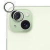 Tvrdené sklo Epico hliníkové ochranné sklo na čočky fotoaparátu pro iPhone 15 / 15 Plus - zelená 81112151500001