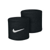 Nike Swoosh Potítko na ruku, čierne, 2ks