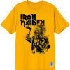 Iron Maiden Tričko Est. 1975 Eddie Axe Graphic Unisex Yellow M