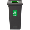 Igotrend, 724002 Kôš na triedený odpad 75 l, FIT BIN čierno/zelený