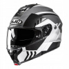 HJC C91N KAON BLACK WHITE MOTOCYKLOVÁ PRILBA MODULÁRNA BIELA ČIERNA