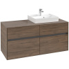 VILLEROY & BOCH Collaro závesná skrinka pod umývadlo na dosku (umývadlo vpravo), 4 zásuvky, 1200 x 500 x 548 mm, Arizona Oak, C07200VH