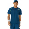 Pánske tričko Asics Match Actibreeze Short Sleeve - Modrý (XL)