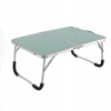 Skladací turistický stolík, zelený, hliníkový s plastom