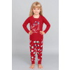 Italian Fashion Vianočné dievčenské pyžamo Italian Fashion Kasiana mega soft červené, Veľkosť 134-140, Farba červená