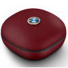BMW Bezdrátová Bluetooth TWS sluchátka do uší Leather Metal Logo ENC Red