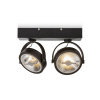 RENDL RED KELLY LED II nástenná čierna 230V LED 2x12W 24° 3000K R12335