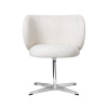 Ferm Living Jedálenská stolička Rico Swivel, Bouclé off-white