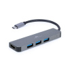 GEMBIRD Gembird A-CM-COMBO2-01 USB Type-C 2-v-1 viacportový adaptér (Hub + HDMI)