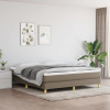 zahrada-XL Posteľný rám boxspring s matracom sivohned 160x200 cm látka 3144187
