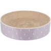 LILLY okrúhly škrabací pelech s katnipom, o 45 × 10 cm, kartón, lila