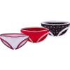 Calvin Klein BIKINI 3PK mix Dámske nohavičky M
