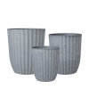 Wikholmform Dekoratívne obaly na kvetináče YODIT V.34/30/27cm SET/3ks šedé