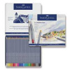 Akvarelové pastelky Faber-Castell 114624 Goldfaber Aqua plechová krabička, 24 farieb