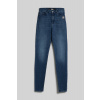 DŽÍNSY KARL LAGERFELD IKONIK SKINNY DENIM PANTS MID BLUE DENIM