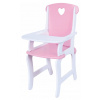 Stolička na kŕmenie bábik Drevená RUŽOVÁ VYPR