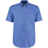 Kustom Kit Košile KK 350 Oxford, krátký rukáv, pánská COT430350ag3jh-italian blu Modrá italian 16,5