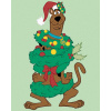 Maľovanie podľa čísel Scooby ako vianočný stromček (Scooby Doo), 40x50 cm, vypnuté plátno na rám (6064001)
