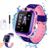 SMARTWATCH PRE DETI GPS OMÁČKA DOTYKOVÝ DISPLEJ KAMERA DIAĽKOVÉ SLEDOVANIE RUŽOVÁ