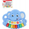 PL Baby pianko slon dětský keyboard 13 kláves na baterie Světlo Zvuk plast