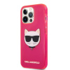 Puzdro Karl Lagerfeld Hardcase pre iPhone 13 Pro Max Pink Transparent Fluo