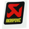 AKRAPOVIČ nálepka 57X60 BLACK/RED/YELLOW