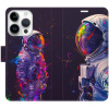 iSaprio Flip púzdro Neon Astronaut 02 pre iPhone 15 Pre n24na02-FLP2-i15p