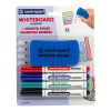 CENTROPEN 8559/4 Whiteboard Marker, stierateľné popisovače na bielu tabuľu, šírka stopy 2,5mm, okrúhly hrot, (4 farby+magnetická