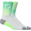 Asics Performance Run Sock Crew brilliant white illuminate green vital green ponožky Velikost: XL
