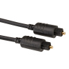 Kábel Toslink audio optický SPDIF prepojovací M/M 2m, ø4.0mm, čierny
