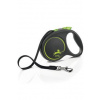 Vodítko FLEXI Black Design L opasok 5m / 50kg zelená NEW