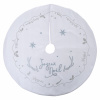 KOBERČEK POD VIANOČNÝ STROMČEK BIELY OKRÚHLY S NÁPISOM, PRIEMER 90 CM