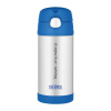 Thermos FUNtainer - detská termoska so slamkou a vlastným popisom - modrá 355 ml Veľkosť: ks