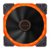 Bandit PC ventilátor 120mm, HALO DUAL RING LED, 4+3 pin Barva: oranžová