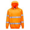 PORTWEST HI-VIS B304 / Reflexná mikina s kapucňou - HV oranžová XXXL